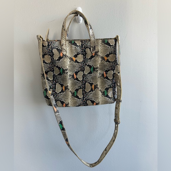 Madewell Snake Print Transport Crossbody - Picture 1 of 7